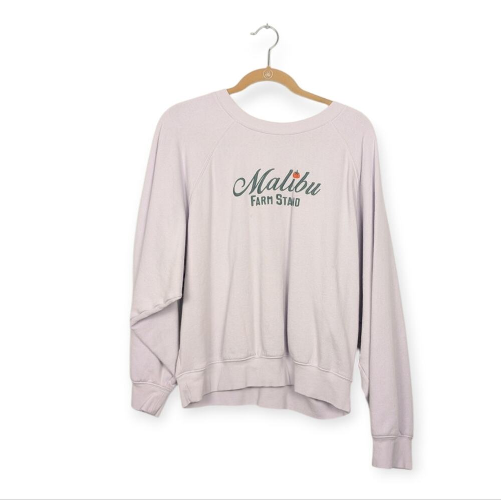Old Navy Malibu Farm Stand Sweatshirt L Lavender SoComfy Crewneck Graphic Casual